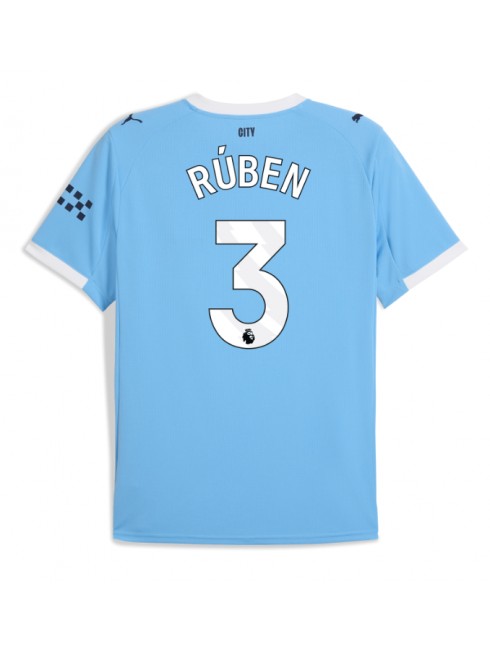 Manchester City Ruben Dias #3 Replika Hemmakläder 2025-26 Kortärmad Manchester City Ruben Dias #3 Replika Hemmakläder 2025-26 Kortärmad